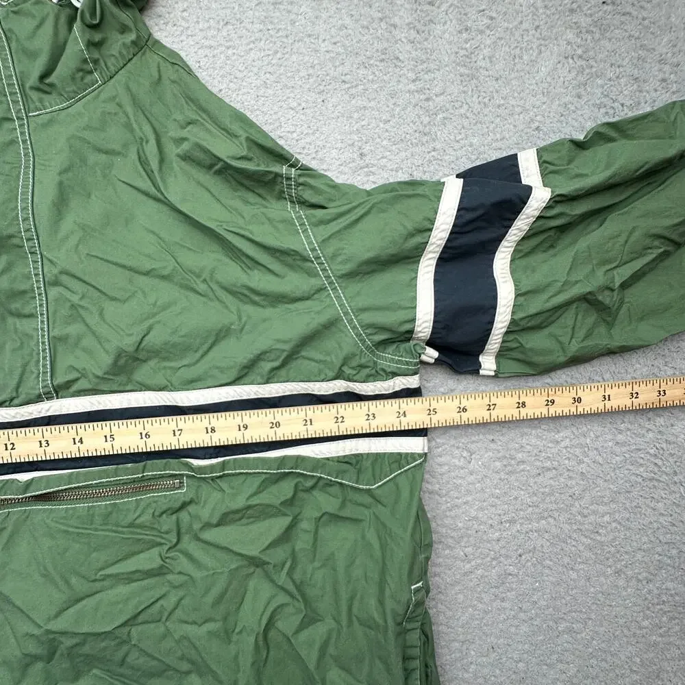 Vintage 2006 Y2K Old Navy Anorak Lightweight Jacket Mens Large Green Blue Hooded